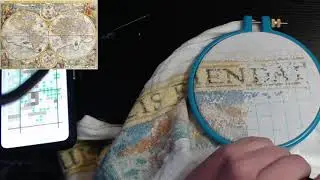 Stitch With Me #162: Old World Map 2 - The Return!!