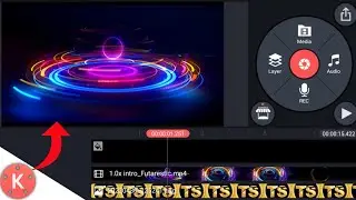 How to Make Technology Futuristic Logo Reveal Animation intro in Kinemaster