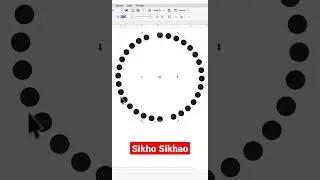 dotted circle in Corel