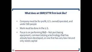 Introduction to Small Business Innovative Research (SBIR) Program - Dec 7 2021