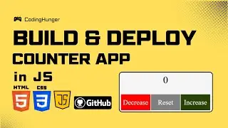 JavaScript Counter | JavaScript counter with HTML, CSS & JavaScript | JavaScript Project #17