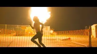 Left Behind (2014) but it's just the protagonist running