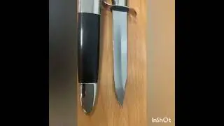 Нож Полигон с деревянными ножнами