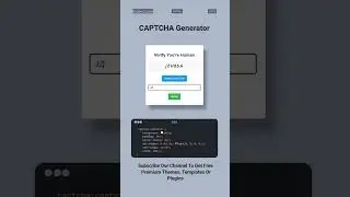 I Made a CAPTCHA With JavaScript