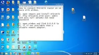 Connect Winbox with Mikrotik on Vmware 1 minute