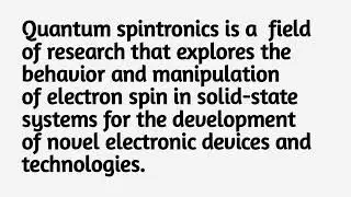 Quantum spintronics