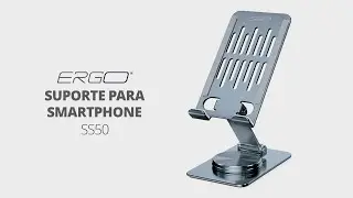 Suporte para Celular Ergo SS50: Base Giratória 360º para Máxima Praticidade!