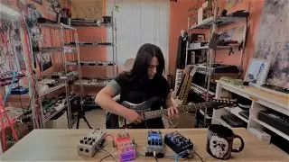 Ambient guitar with Walrus D1 delay, Chase Bliss Mood, Atmosphere Reverb & Red Panda Context
