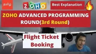 Flight Ticket Booking Application | ZOHO Advanced Programming Question |Zoho Ticket booking question
