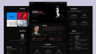Responsive Personal Portfolio Website Using HTML CSS and JavaScript | Complete Tutorial