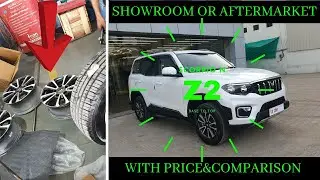 SCORPIO N 17 INCH OEM ALLOY WHEELS INSTALLATION WITH PRICE (NO BAKWAAS)