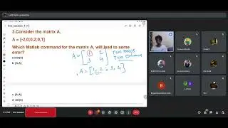 NPTEL Scientific computing using Matlab, Live session 1