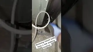 Removing transit bolts from a new washing machine  #transit #installation #install #tips #shorts