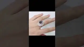 Jewelryay-Oval Engagement Ring 4ct 925 Silver Crystal #diamond #ring #enagementring #crystals