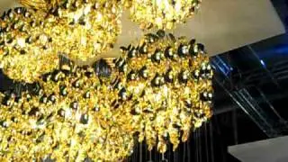 Moving chandelier at Salone de Mobile 2011