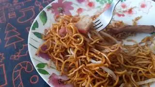 Char Siu Pork Noodles 🍜 ASMR Eating