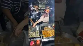 Eating SPICY Street Food in Indonesia! #travelvlog #indonesia #indonesianfood #streetfood #bali
