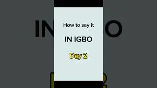 How to say (You are beautiful) in Igbo 🤓🤓🤓 #igbo  #learnIgbo #igboamaka