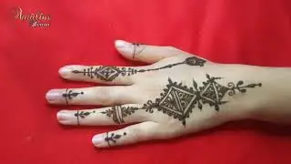 نقش حناء الفاسي المغربي موديل نقش جديد للعيد 2023 . henna design. na9ch henna.