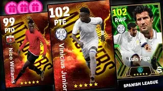 🤯🔥 NOVO VINI JR 102 !? ✅  E O NOVO EMPRESÁRIO SPANISH LEAGUE ATTACKERS NO EFOOTBALL 2024