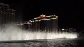 Singing Fountains of Bellagio, Las Vegas -  Water Show at Night, Ennio Morricone Music