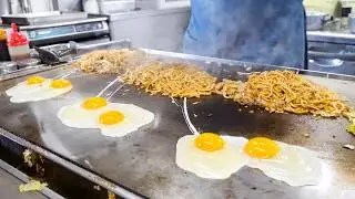 Selling 600 a Day! Witness the Lightning-Fast Skills of the Okonomiyaki Master!