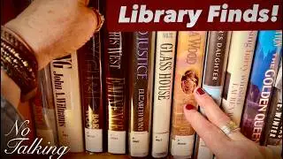 ASMR Library Finds! (NO TALKING VERSION) Books From The Library! Dust Jackets & Page Turning!