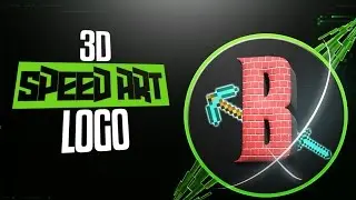 Photoshop Speed Art: 3D Minecraft Logo for 