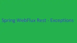 Spring WebFlux Rest Controller - Exception Handling