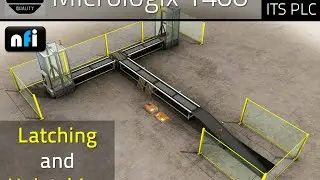 AB Micrologix 1400 Tutorials- Latching and Unlatching Conveyor