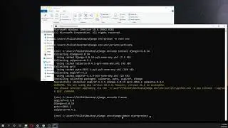 how to make virtual environment and install django windows