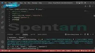 List In Python Programming Module 3 Tutorial of Full Playlist (Spentarn)