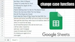 Add Change Case Fuction Google Spreadsheet