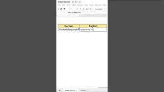 How to Use Google Translate in Google Sheets | Translate Text in Google Sheets #shorts