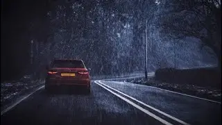 Night Drive from Dark village to small city on the Highway
