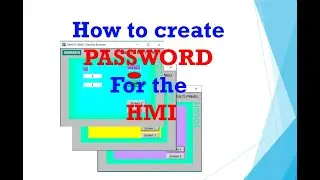 How to create Password for the HMI # WinCC Flexible تعلم البرمجة من الصفر