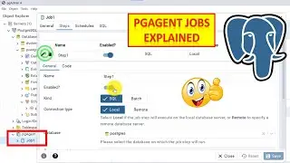 How To Create A Simple pgAgent Job Using pgAdmin 4 In PostgreSQL Database || pgAgent Jobs Explained