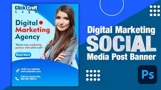 Mastering Digital Marketing Agency Banners: Expert Graphic Design Tips! | in photoshop