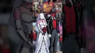 Deadpool and Dracula fight over a woman