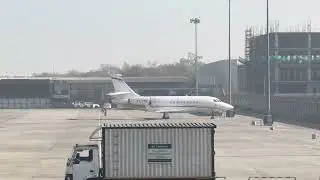 Huge numbers of Private Jets parked in Indira Gandhi International Airport New Delhi