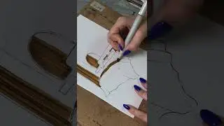 Быстрый интерьерный скетч спиртовыми маркерами