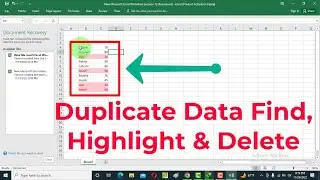 How to Highlight & Delete Duplicate data in Excel automatically | কাজ না হোলে এমবি ফেরত | খুবই সহজ |