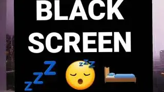 Rain Sounds for Studying / Reading a Book / Black Screen Rain