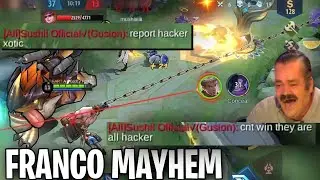 THE BEST  FRANCO MAYHEM FUNNY MATCH 😂🔥 | MAYHEM 2021 | WOLF XOTIC | MLBB