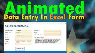 Animated Excel Form | Userform Tips and Tricks