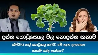 Gotukola and Health By Nutritionist Hiroshan Jayaranga