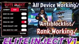 ELITE INJECT V1 | ELITE INJECT HACK | FREE FIRE MOD MENU | MOD MENU FREE FIRE | FF HACK | FIX CRASH