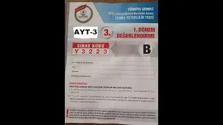 Özdebir Türkiye Geneli AYT-3 Denemesi Geometri Çözümü