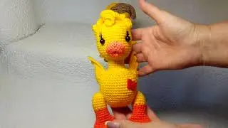Утенок и щенок - игрушки вязаные