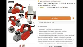 Graizer Alman 4000 Watt Bakir Sargılı Metal Şanzuman Çift Bıçakli Planya Rende Makinesi